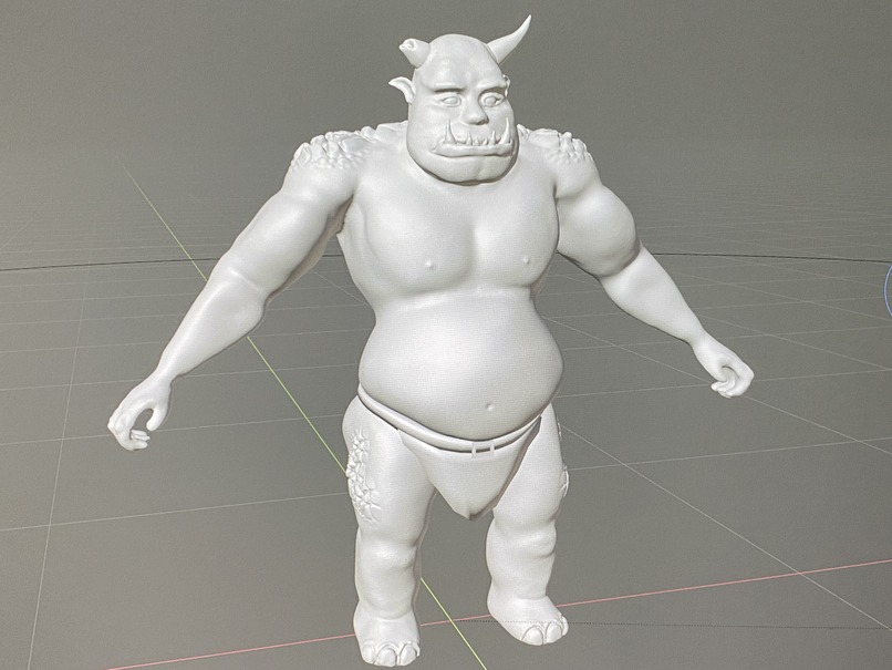 Troll character full body sculpt